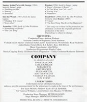 sondheim on sondheim playbill